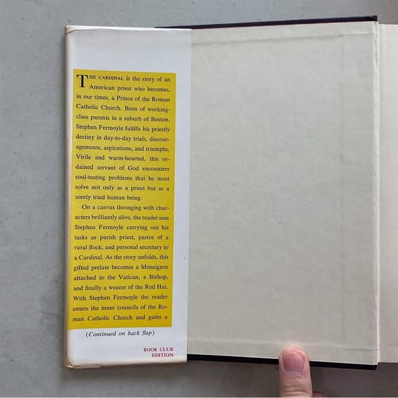 The Cardinal by Henry Morton Robinson Vintage Hardcover Book - Picture 2 of 6